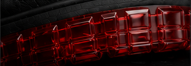 Precision transparent sole detail